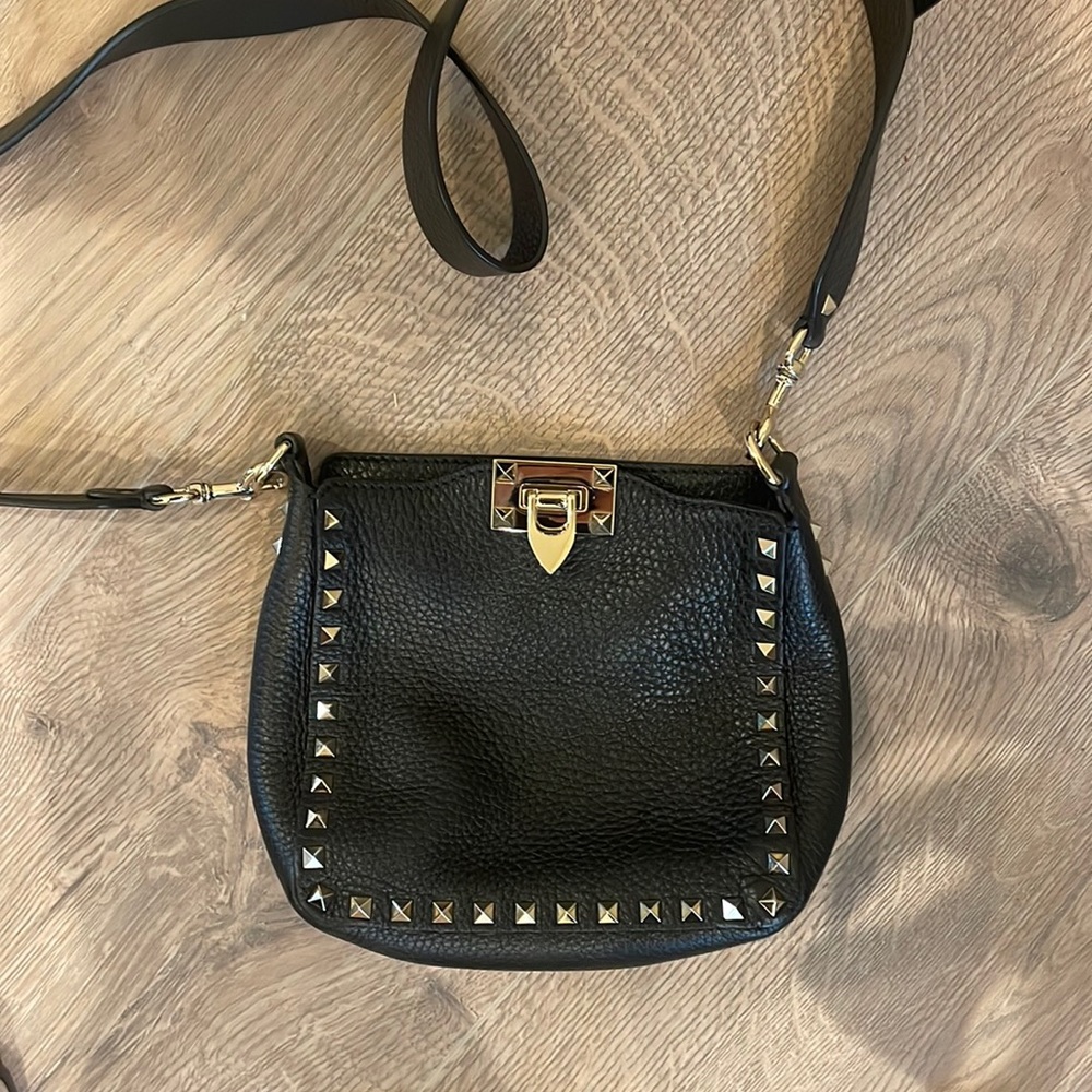 Valentino Rockstud Crossbody Bag Black